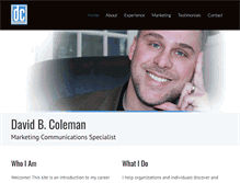 Tablet Screenshot of davidbcoleman.com